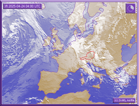 INFRAROTBILD von METEOSAT