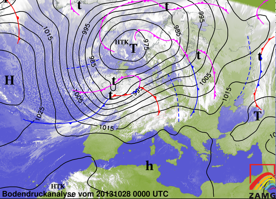 Image d'illustration pour Passage de la tempête Christian sur le Nord-Ouest