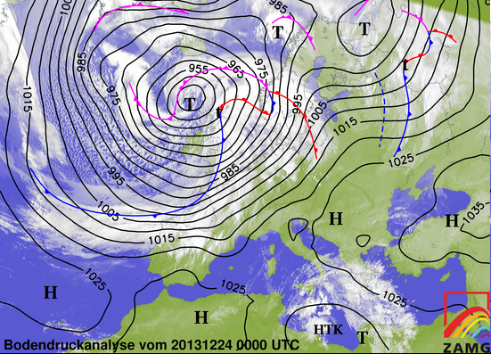 Image d'illustration pour Tempête Dirk vue du satellite