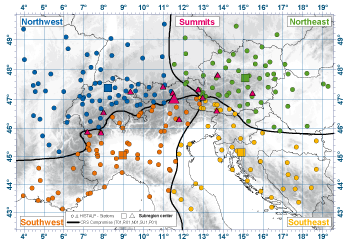 HISTALP station map