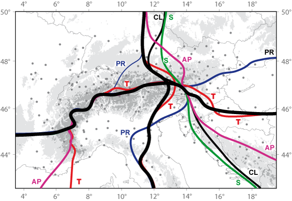 map of the leading subregions