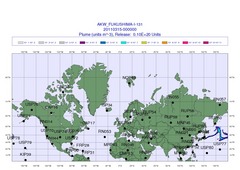 Radioaktivität von Fukushima 3 Tage nach Beginn des Unfalles