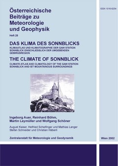 Buchpublikation "Das Klima des Sonnblicks"