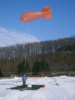Messung mit dem Fesselballon