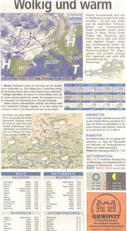 Wetterbericht in einer Tageszeitung