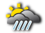 Bodenseeraum / Unteres Rheintal: starker Regenschauer