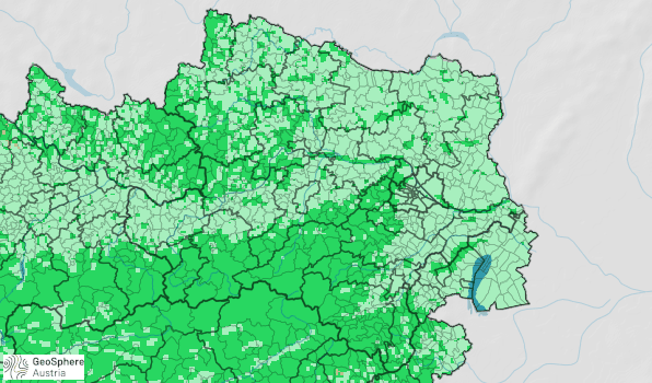 Karte der Waldbrandgefahr