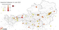 2021 in Österreich sehr viele Erdbeben