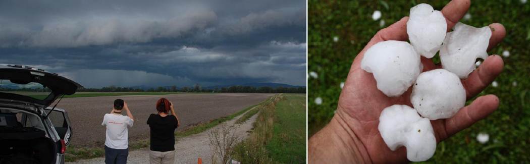 SKYWARN Spotter in Aktion (Quelle: Skywarn Austria)