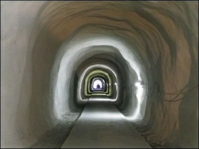 Der GMO – Tunnel am Ende der Bauphase. © ZAMG Geophysik