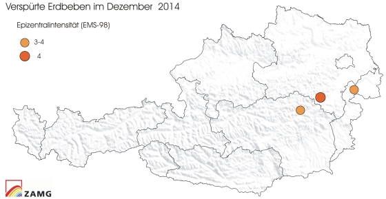 Erdbeben im Dezember 2014 