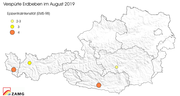 Erdbeben im August 2019