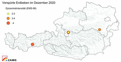 Erdbeben im Dezember 2020