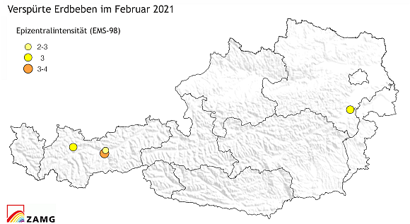 Erdbeben im Februar 2021