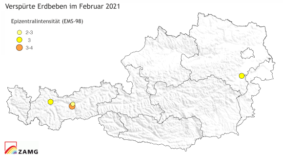 Erdbeben im Februar 2021