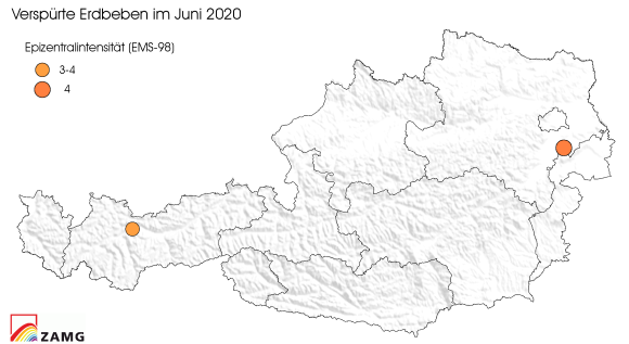 Erdbeben im Juni 2020