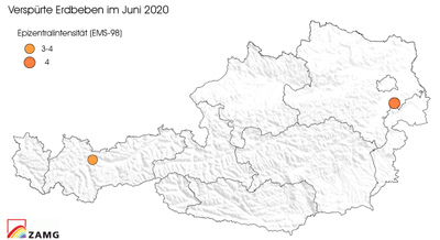 Erdbeben im Juni 2020