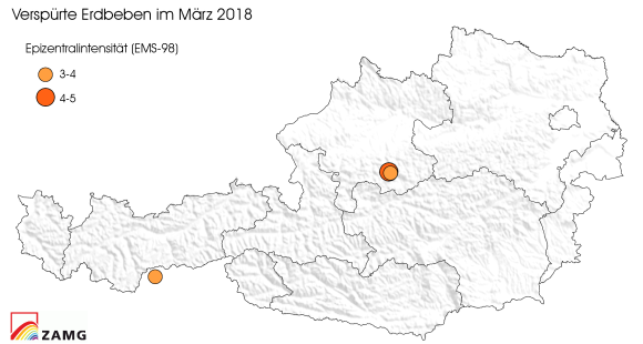 Erdbeben im März 2018