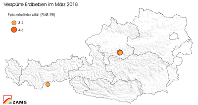 Erdbeben im März 2018