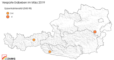 Erdbeben im März 2019