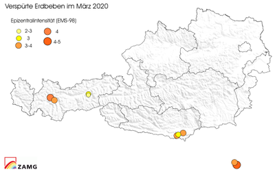 Erdbeben im März 2020