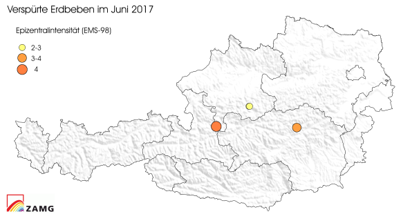 Erdbeben im Juni 2017 