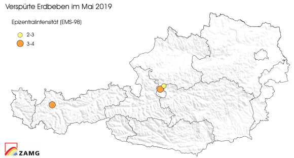 Erdbeben im Mai 2019