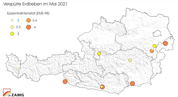 Erdbeben im Mai 2021