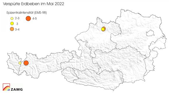 Erdbeben im Mai 2022