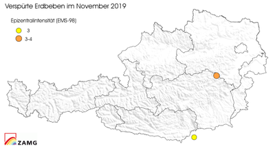 Erdbeben im November 2019