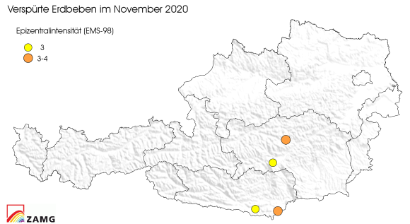 Erdbeben im November 2020