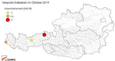 Erdbeben im Oktober 2019