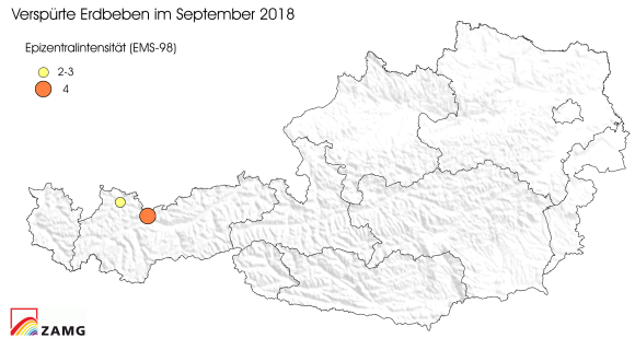 Erdbeben im September 2018
