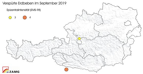 Erdbeben im September 2019
