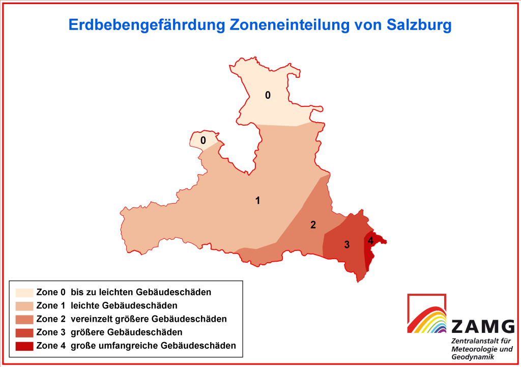 Edbebengefahr in Salzburg