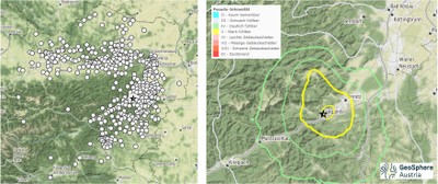 Erdbeben Gloggnitz 2023-03-30 Meldungen und Auswirkung