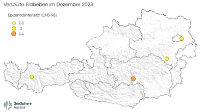 Erdbeben im Dezember 2023