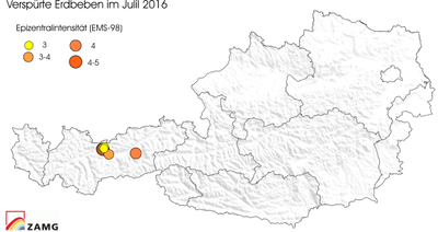 Erdbeben im Juli 2016