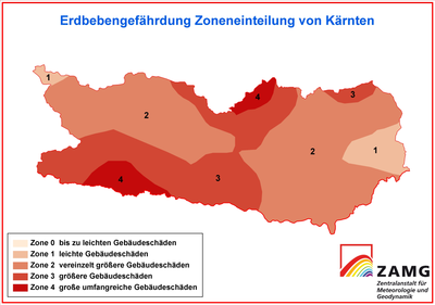 Erdbebengefahr in Kärnten
