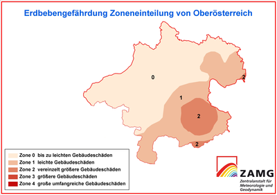 Erdbebengefahr Oberösterreich