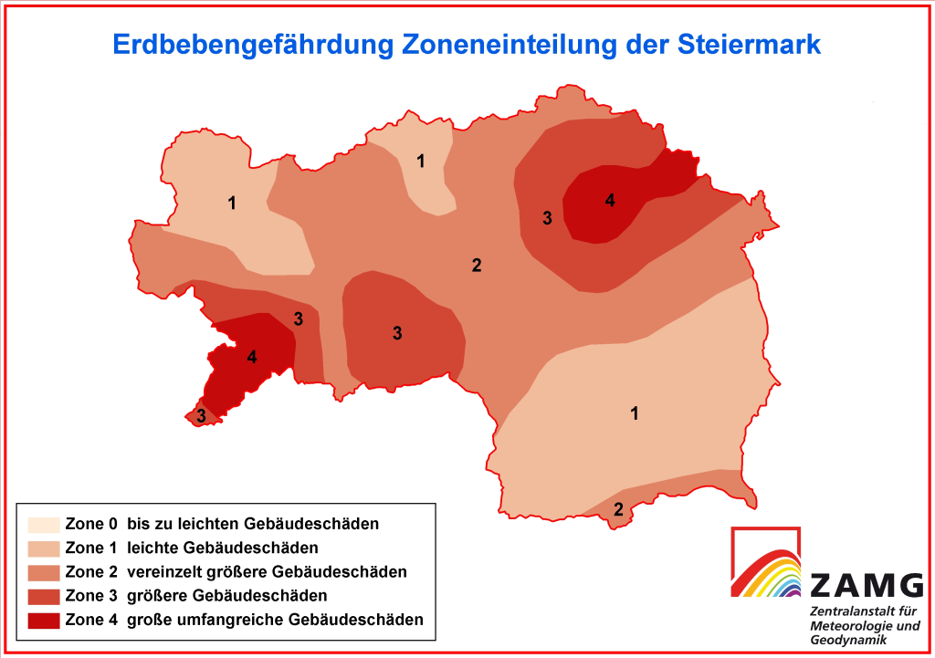 Erdbebengefahr Steiermark