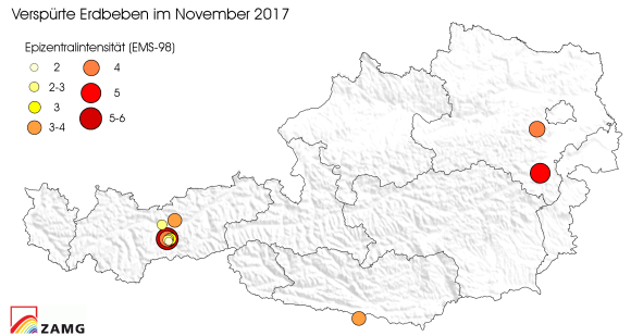 Erdbeben im November 2017