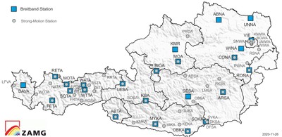 Seismisches Messnetz 2020-12