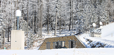 Das Conrad Observatorium im Winter. © ZAMG Geophysik Blaumoser