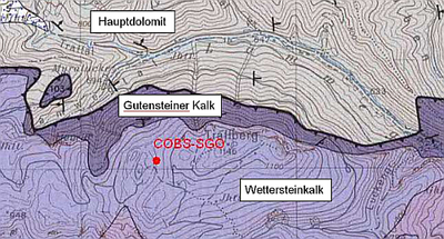 Geologische Karte der Region um den Trafelberg. © Summensberger, 1991