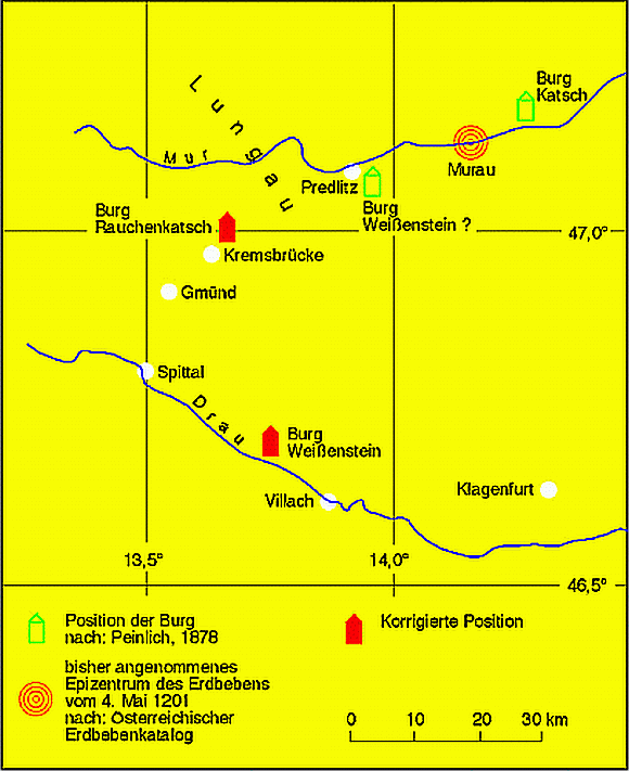 Erbeben Katschberg im Jahr 1201