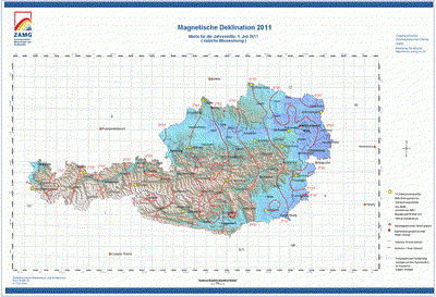 Magnetische Deklination 2011