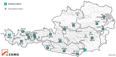 Messnetz Erdbebendienst 2019