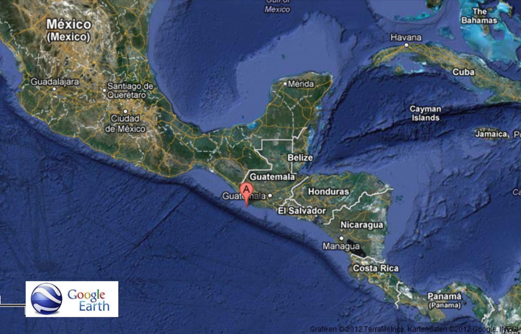 Guatemala Karte : Guatemala / Antigua guatemala wurde als stadt nie