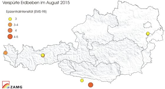 Erdbeben im August 2015